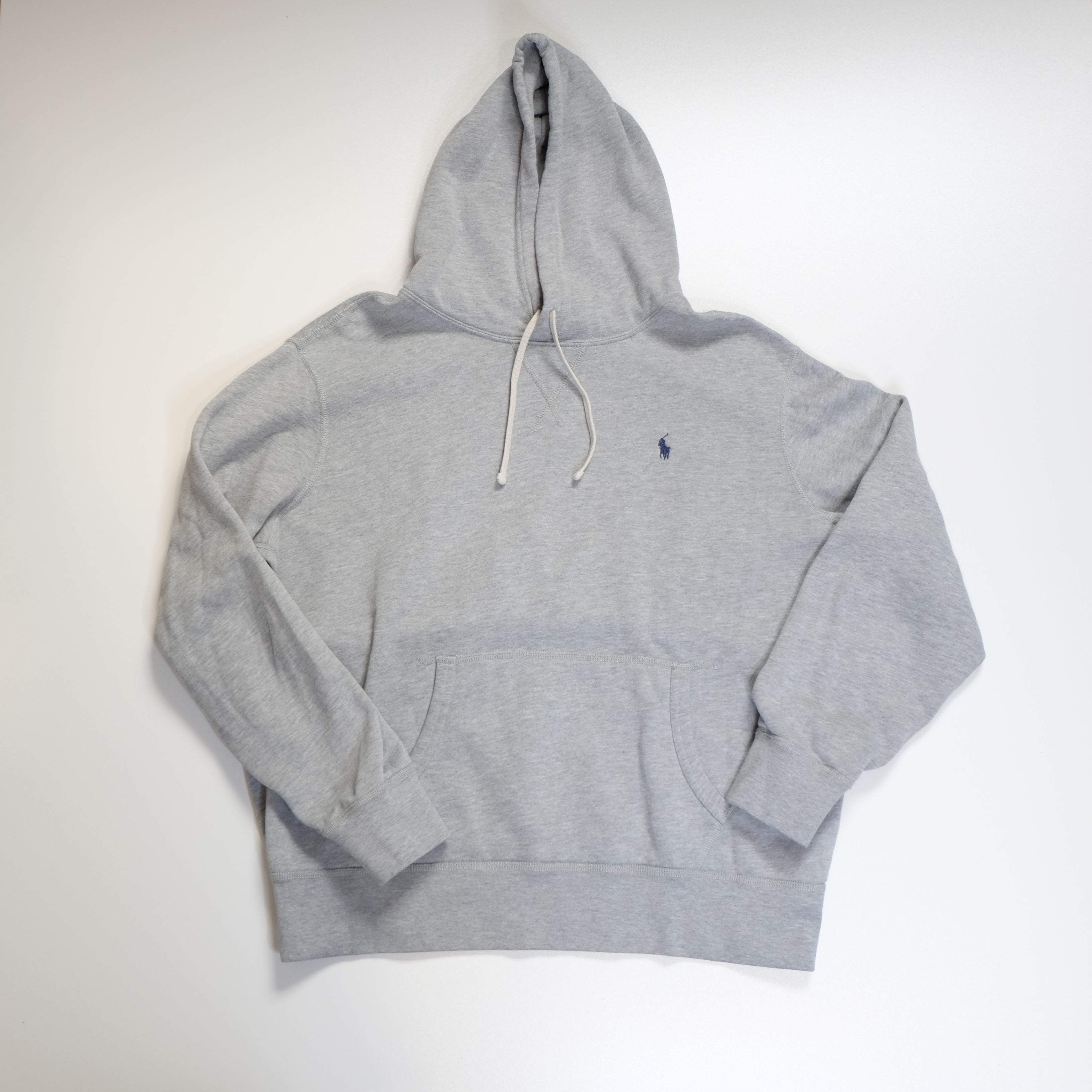 Sweat à capuche gris Ralph-Lauren (taille L)