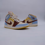 Jordan 1 Mid Maison Chateau Rouge (taille 45)
