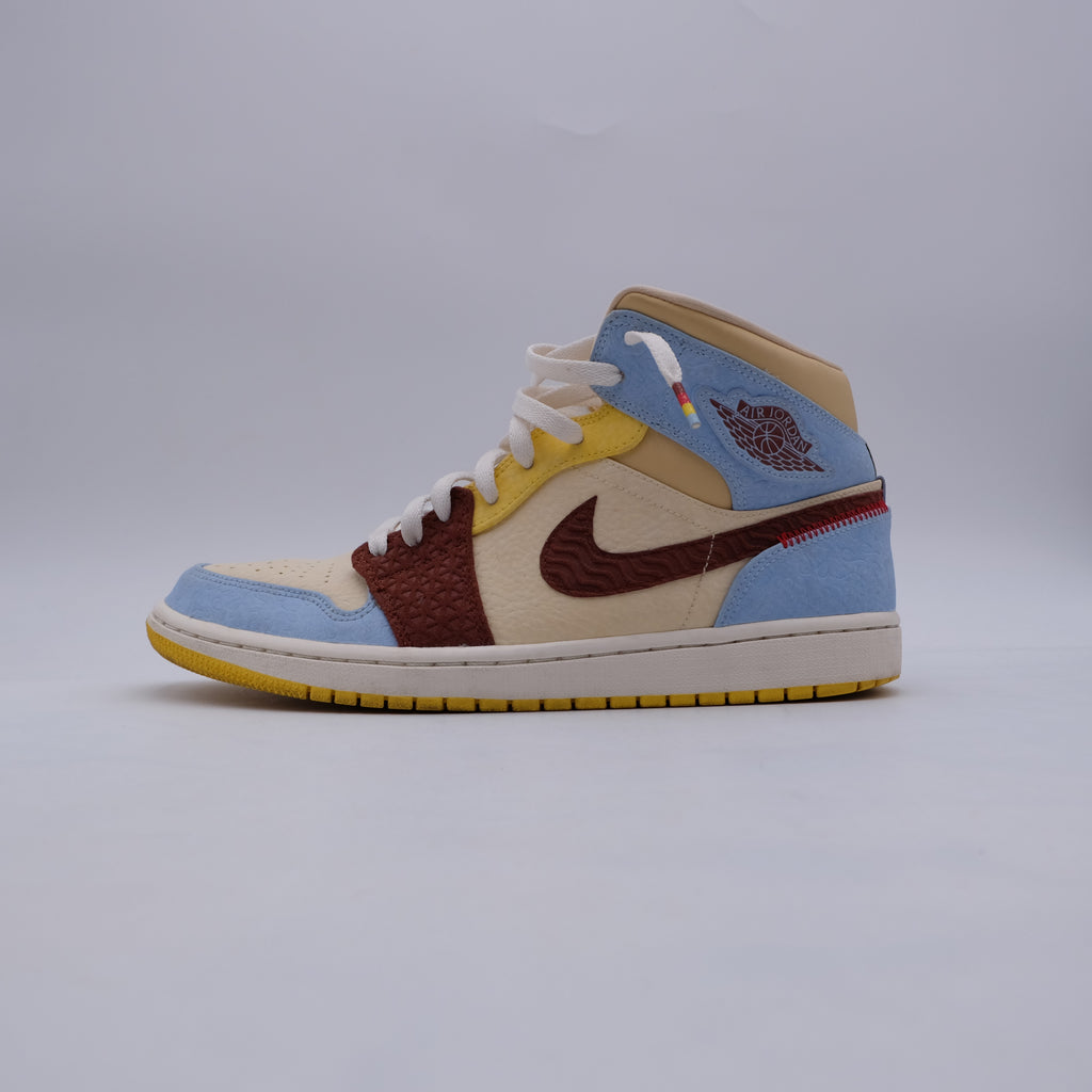 Jordan 1 Mid Maison Chateau Rouge (taille 45)