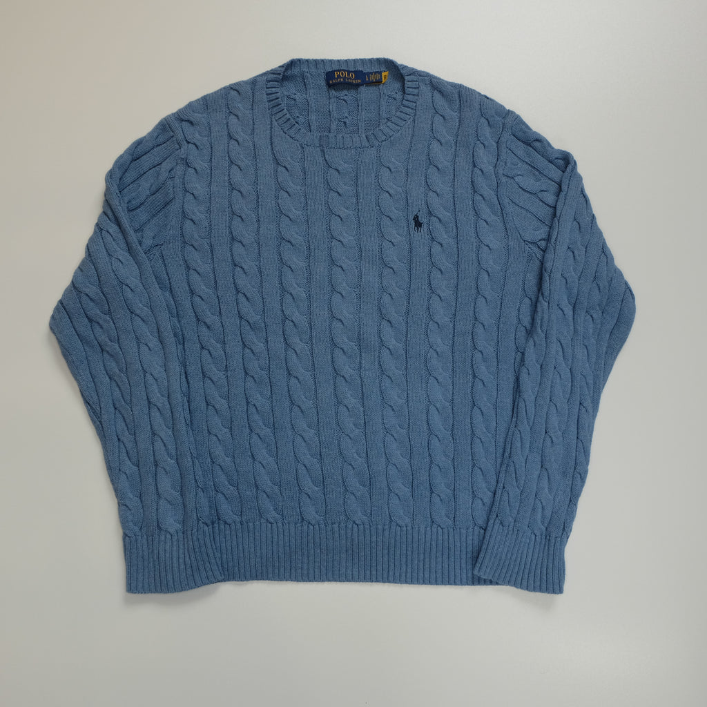 Torsadé Ralph Lauren Bleu (taille L)
