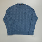 Torsadé Ralph Lauren Bleu (taille L)