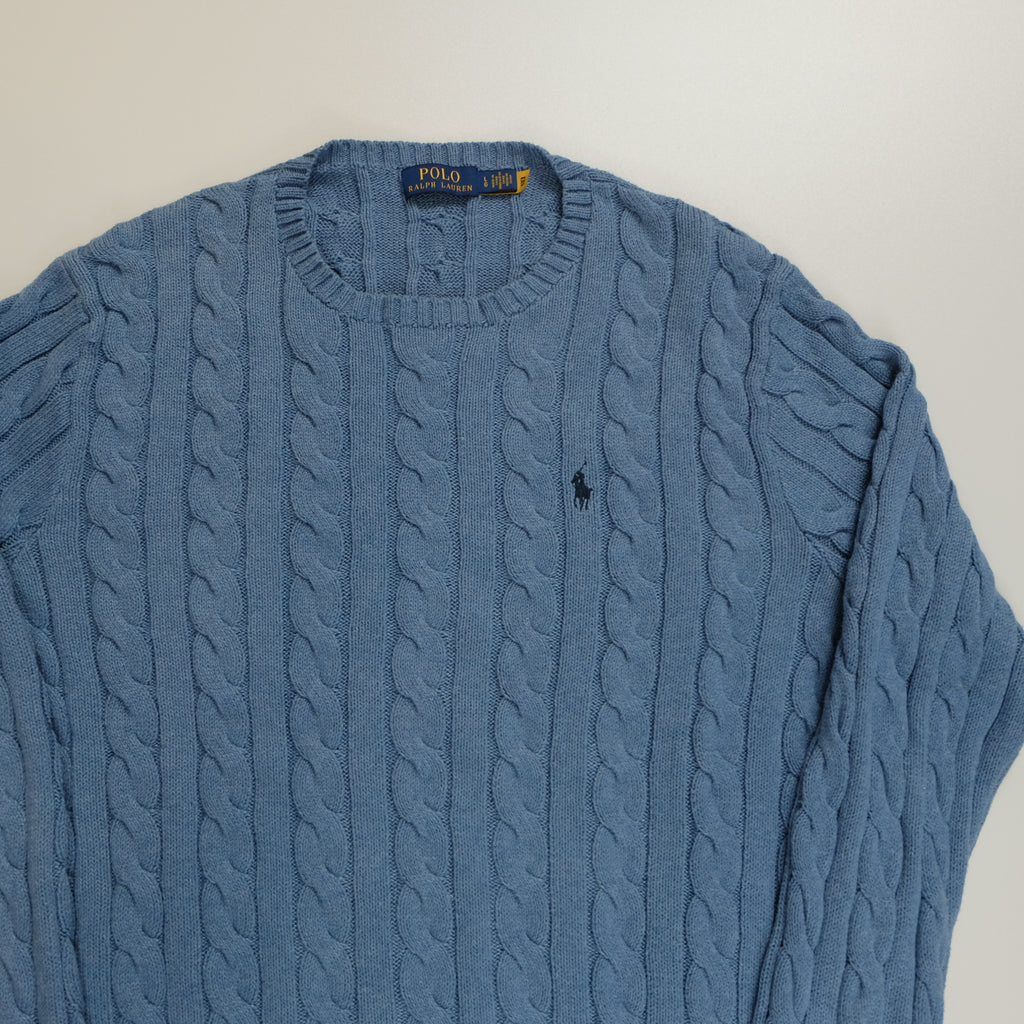 Torsadé Ralph Lauren Bleu (taille L)