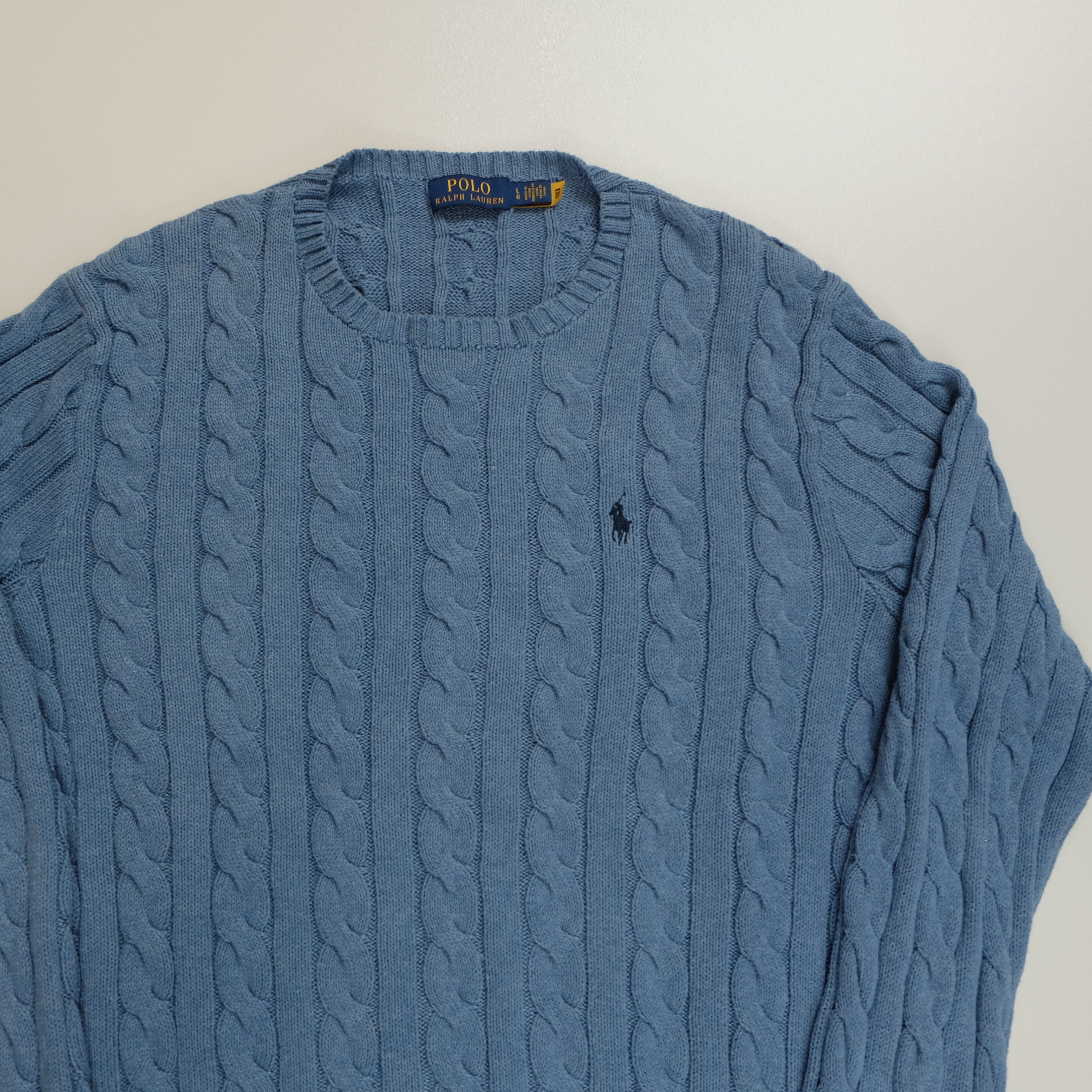 Torsadé Ralph Lauren Bleu (taille L)