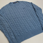 Torsadé Ralph Lauren Bleu (taille L)