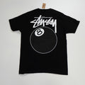 T-Shirt Stussy 8 ball Black