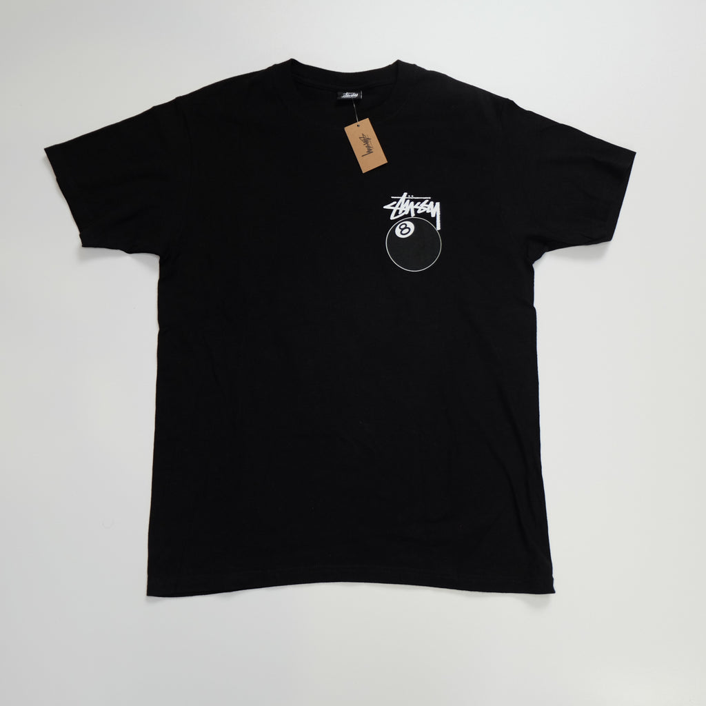 T-Shirt Stussy 8 ball Black