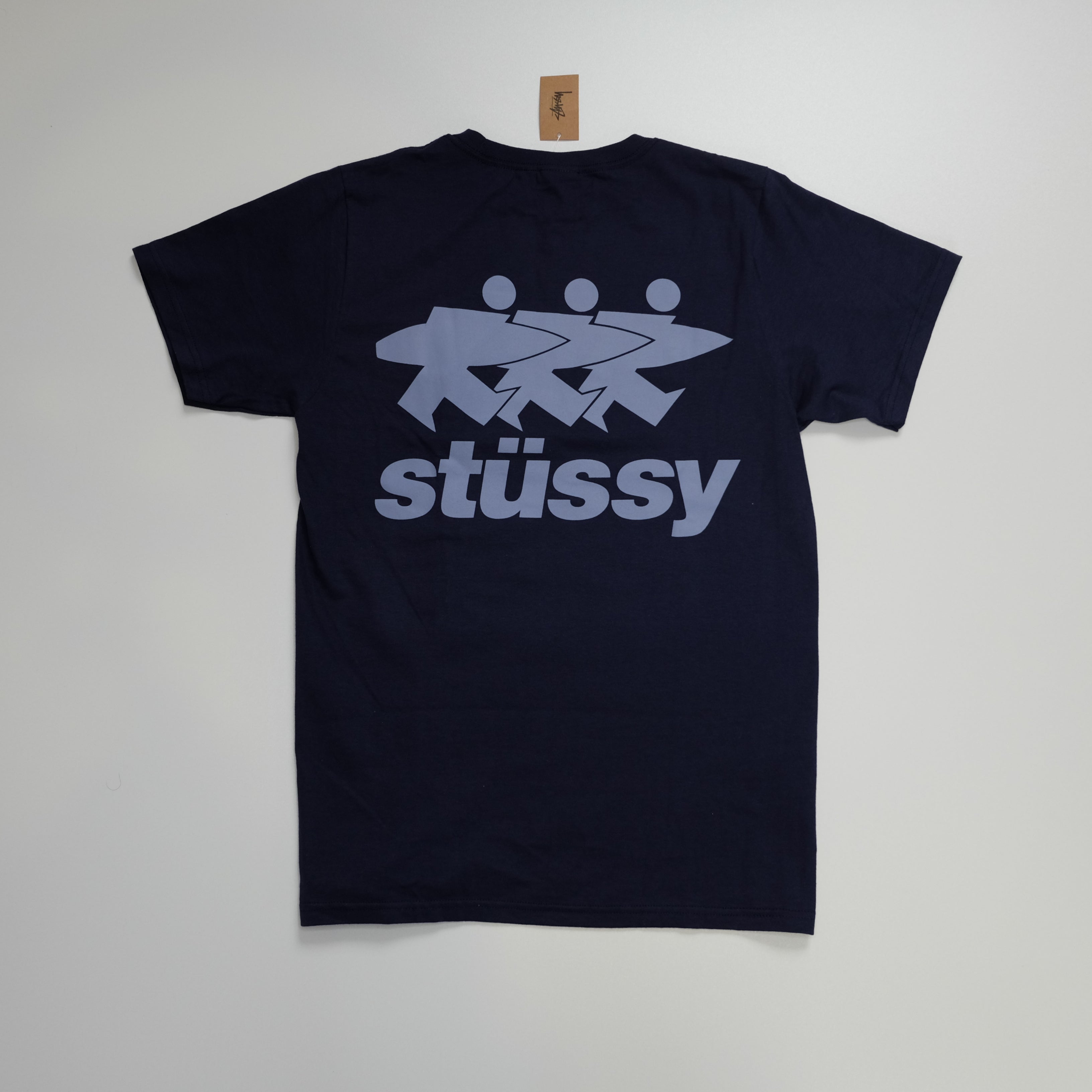 T-shirt Stussy Surfwalk Bleu Marine