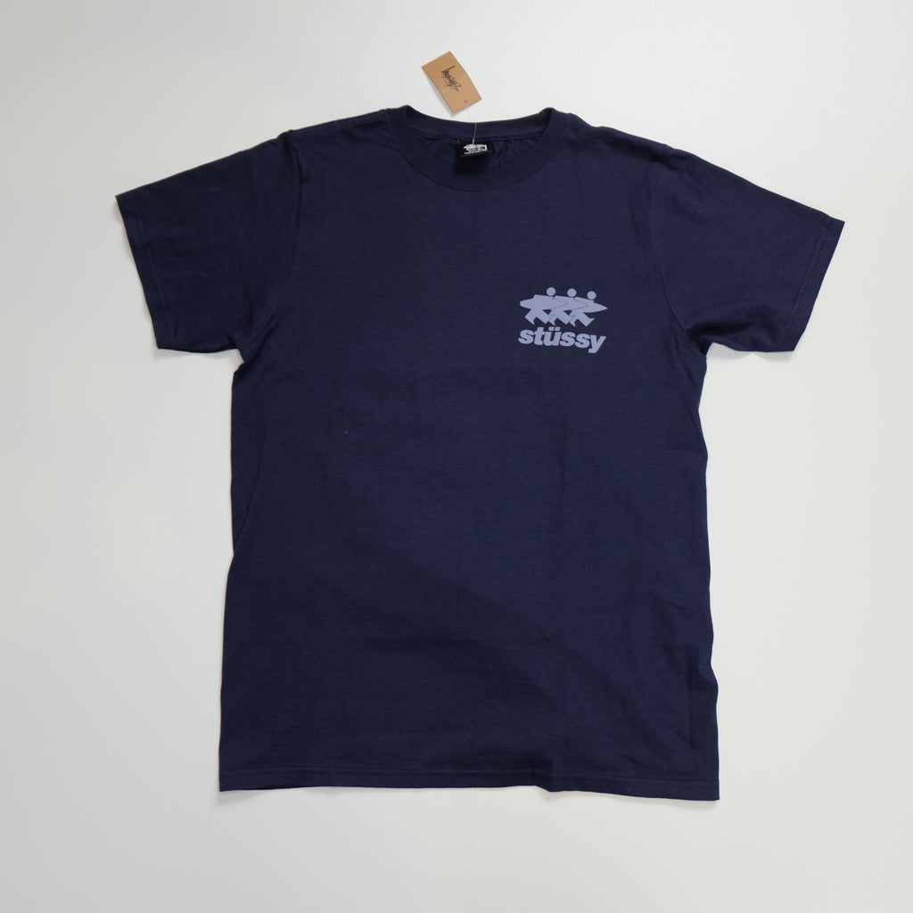 T-shirt Stussy Surfwalk Bleu Marine