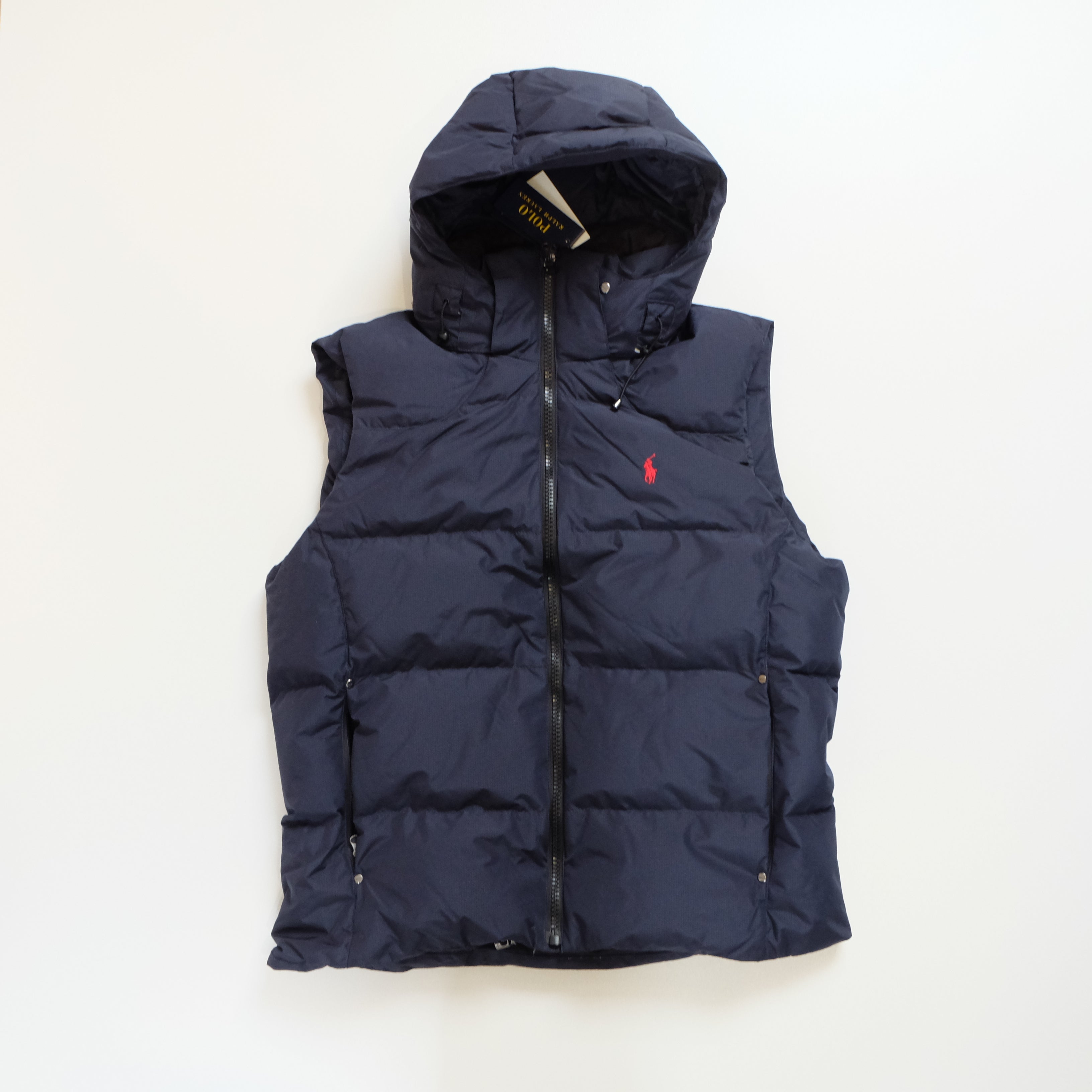 Doudoune Sans Manche Ralph Lauren Bleu Marine (taille L)