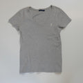 T-Shirt Gris Col V Ralph Lauren (taille L)