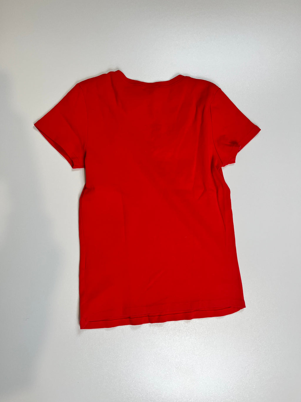 T-Shirt Rouge Col V Ralph Lauren (taille L)