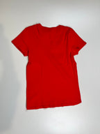 T-Shirt Rouge Col V Ralph Lauren (taille L)