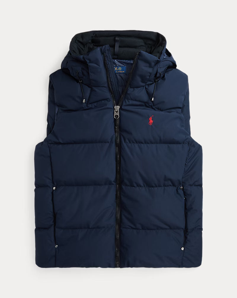Doudoune Sans Manche Ralph Lauren Bleu Marine (taille L)